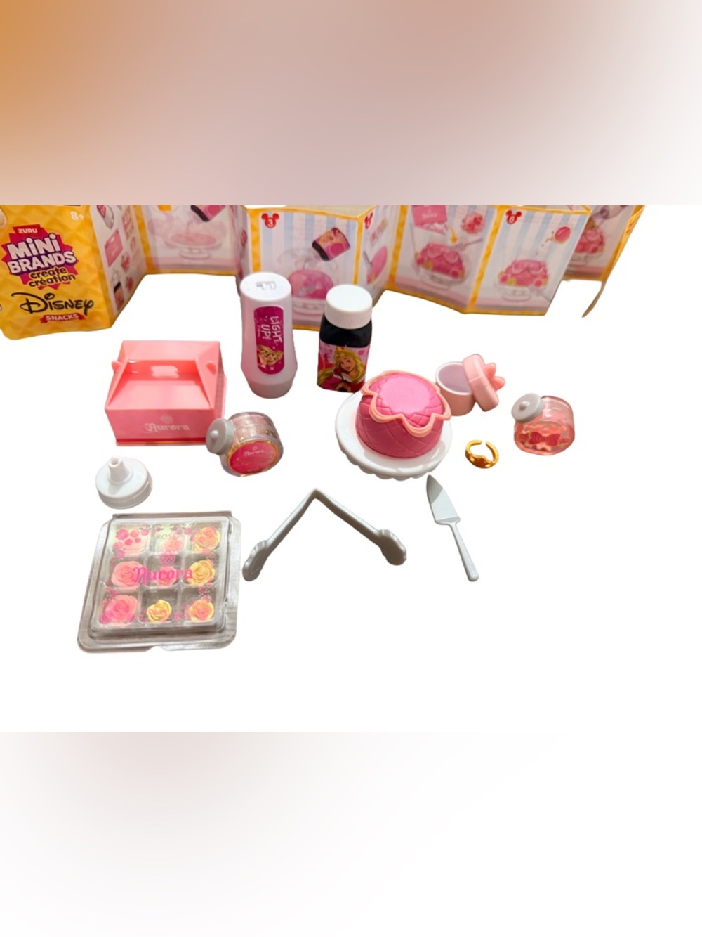 ZURU MINI BRANDS | Aurora Princess Cake Set | Ultra Rare HTF | Disney